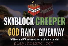 Mineplex is the largest minecraft server in existence . Hoaxmc On Twitter Giveaway Time To Celebrate The Creeper Realm Reset We Re Giving Away A God Rank 60 To One Lucky Person Comment Your Ign Like And Retweet To Enter Check