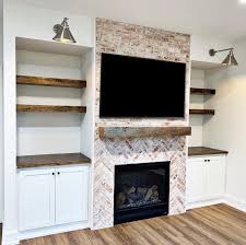 Olde City Thin Brick Fireplace Dream House Interior Home Decor Living Room Remodel