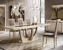 From modern oak to pearly white finishes we carry a wide selection of tables and chairs to suit nearly any style. Ambra Beige Dining Table W 1 19 6 Extension By Esf