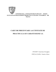 Dacă vrei să iei un credit ipotecar ing 7fix de 400000 lei pe 30 ani cu asigurare de viață și vei aduce un avans între 15% și 25%**. Doc 46926575 Proiect Garanti Bank Xan Theose Academia Edu
