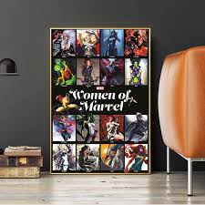 Frau von Marvel Superhero Avengers Poster Drucken Black Widow Comics  Leinwand Malerei Wand Kunst Bild für Wohnzimmer Wohnkultur - AliExpress