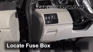Determine from the chart, or the diagram on the fuse box lid, which fuse or fuses control that device. Interior Fuse Box Location 2011 2017 Honda Odyssey 2011 Honda Odyssey Ex L 3 5l V6
