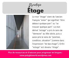 Epingle Par Chpakov Sur J Aime Les Mots Etymologie Mots Etages