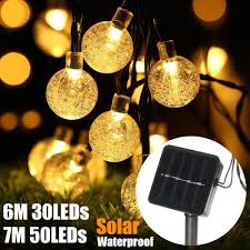 Kindly note that power adapter. Solar Led String Light Solar Crystal Globe Ball String Light Garden String Fairy Light Water Proof Buy At A Low Prices On Joom E Commerce Platform
