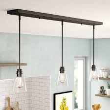 light kitchen island linear pendant