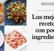 Recetas fáciles y rápidas con pocos ingredientes