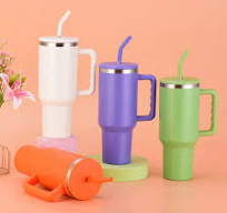 Copo Térmico de Aço Inoxidável por Atacado da China 40oz Caneca de Aventura  para Viagem com Canudo