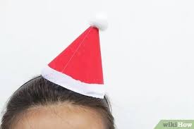 As an added touch, you can glue these shapes to a cardstock or construction paper backing. 3 Ways To Make A Santa Hat Wikihow