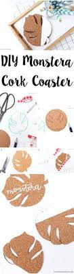 Diy Monstera Kork Untersetzer Ikea Besuche Love Decorations Diy Deko Selber Machen Kork Deko Selber Machen
