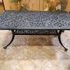 Magnussen 37526 galloway subtle gold with dark burnishing wrought iron oval cocktail table2. 1
