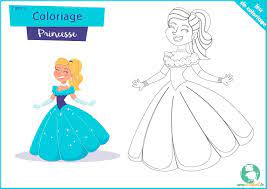 Et après cela, voici le tout premier graphique: Coloriage De Princesse Gratuit