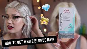 Maintaining white hair could be harder than you think. How To Get White Blonde Hair With Wella T18 Toner Btwsam Youtube