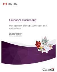 Guidance Document The Management Of Drug Submissions And Applications Canada Ca