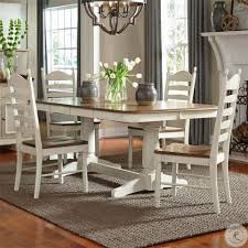 Springfield Honey And Cream Double Pedestal Extendable Dining Table Double Pedestal Dining Table Pedestal Dining Table Wood Dining Room