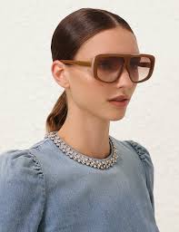 Occhiali a mascherina Liv ZIMMERMANN caramello online