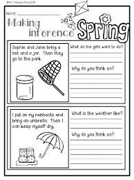 Spring Math And Literacy No Prep Printables First Grade Distance Learning Spring Math First Grade Activities First Grade Worksheets