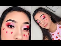 Strawberry Makeup Look Youtube Cool Makeup Looks Makeup Looks For Brown Eyes Blush Makeup