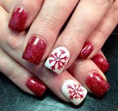 Having trouble deciding between gel nails and acrylics? 70 Festive Christmas Nail Art Ideas For Creative Juice