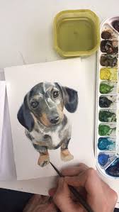 I also made one for beth, but i never got to scan it! Benutzerdefiniertes Portrat Benutzerdefiniertes Portrat Rupees Watercolor Pet Portraits Watercolor Paintings Tutorials Watercolor Paintings