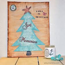 I really love vintage christmas decor. Diy Nautical Christmas Decor Project Artsy Momma