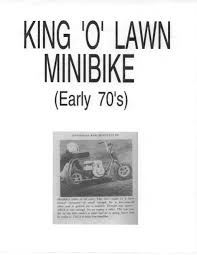 Favorite this post jul 14 lawn edger firm $100 (rosemead) pic hide this posting restore restore this posting. King O Lawn Minibike