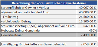 Gewerbesteuer ab wann wird welche fällig ebenso qua kann selbst. Gewerbesteuer In Eur Und Einkommensteuer Erklarung Excel Vorlage