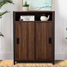Cabinet samples, countertops, wall cabinets, base cabinets Glitzhome Floor Storage Cabinet With Double Doors And Adjustable Shelf Modern Kitchen Sideboard Buffet Cabinet Freestanding Cabinet For Entryway Living Room Bedroom Bathroom 32 Inch Brown Buy Online In Cayman Islands At