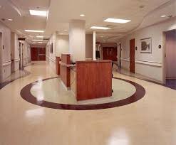 Non Directional Homogeneous Vinyl Flooring Use In Hospital Hospital Interior Floor Design Vinyl Tile Flooring