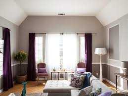 The living room is another great space to install a chair rial molding as these 10 chair rail ideas make clear.more inspiration from. Gray And Purple Living Room With Chair Rail Hgtv