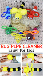 See more ideas about water pipes, activities for kids, water play. Bug Pipe Cleaner Crafts With Pom Poms Easy Peasy And Fun