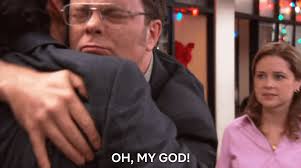S9 E9 "Dwight Christmas". Ett så härligt ögonblick när Jim åkte och Dwight  avbröt hela festen. Och sen kommer Jim tillbaka och Dwight springer för att  KRAMA honom. Jag tror Dwight är lyckligare än någonsin i den här scenen ❤️  : r/DunderMifflin