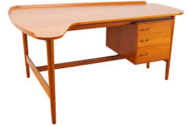 The large single drawer is perfect for storage. Model Bo85 Teak Desk By Arne Vodder For Bovirke Galerie Libelle