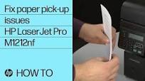 Fixing Paper Pick-Up Issues | HP LaserJet Pro M1212nf | HP