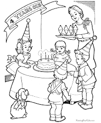 Currently, i suggest birthday party coloring sheets for you, this article is related with winnie the pooh heffalump coloring. Birthday Party Color Page 016 Birthday Coloring Pages Drawing Images For Kids Coloring Pages