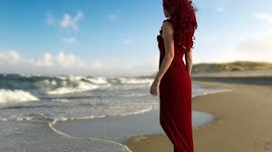 короткими волосами фото девушек с каре со спины на аву Foto Devushek So Spiny Lady In Red Red Dress Redheads