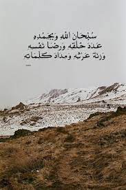 Subhanallah wa bihamdihi 'adada khalqihi wa rida' nafsihi wa zinata 'arshihi wa. Pin On Islam