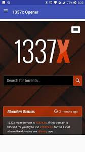 1337x proxies are available all over the internet which uses the same database of the list about peers as 1337x, it helps to make sure you are able to access all the features of the website. 1337x Site Opener For Android Apk Download