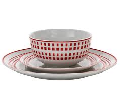 Buy Home 12 Piece Porcelain Dinner Set Red At Argos Co Uk Visit Argos Co Uk To Shop Online For Crockery Tableware Cooking Tableware Crockery Dinner Sets