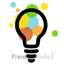 How do you photograph a flickering bulb? Bright Idea Light Bulb 3d Animated Clipart For Powerpoint Presentermedia Com