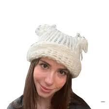 Утолщенная kapa sa mačka neko ušima, защищающая uši od zimske vožnje,  ukrašen luk kapa za djevojčice kupiti