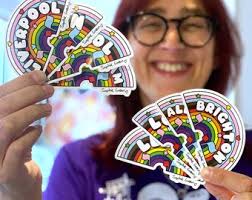 Albert Dock Liverpool Rainbow Vinyl Sticker