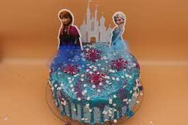 Wer möchte kann den kuchen zur deko auch noch mit etwas puderzucker bestreuen, wenn er ausgekühlt ist. Backset Fur Elsa Am Schloss Torte Easy Backen