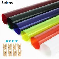 6 Colored Selens 6 Pieces 16x20 Inches Lighting Gels Photo Lights Gel Filters Transparent Color Correction Light Sheets For Photography Red Head Strobe Flashlight Filters