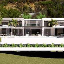 Two floors villa exterior design with biophilic elements, entrance pathway and landscape. 900 Modern Villa Designs Ideas In 2021 Modern Villa Design Villa Design Architecture