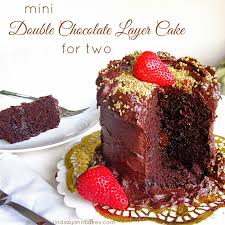 If a cake recipe tells you to butter and flour a tin then do so. Mini 4 Inch Double Chocolate Layer Cake For Two The Lindsay Ann
