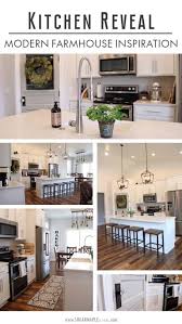An open concept floor plan elevates the kitchen to the heart and functional center of the home, often featuring an island that provides extra counter space and a snack bar with seating. Modern Farmhouse Open Concept Kitchen Inspiration Farmhouse Sink Sugar Maple Notes