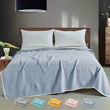 This bedding swap dilemma led me on a quick hunt for a quilt or coverlet to temporarily replace our while i was perusing amazon for a quilt, coverlet, or comforter, i found a bunch of good bedding. Amazon Com Hombys Pin Striped Modal Cotton Grey Blankets And Throws Clearance 60 X 80 For Couch Bedroom Soft Kids Bed Blanket Cozy Blanket Softest Blanket In The World Home Bedding Clearance Items Kitchen