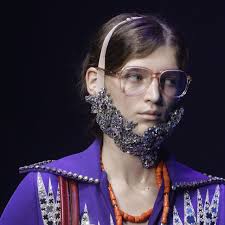 Gucci Crystal Beard During The Gucci SS18 Show at Milan Fashion Week