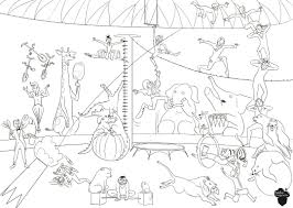 Il est chauffeur de taxi et parcourt le pays des jouets dans sa voiture jaune et rouge au klaxon étrange. Les Coloriages Du Cirque De L Atelier Imaginaire