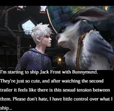 Rise of the Guardians Confessions — Im starting to ship Jack Frost with  Bunnymund....